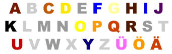 Steddy's alphabet